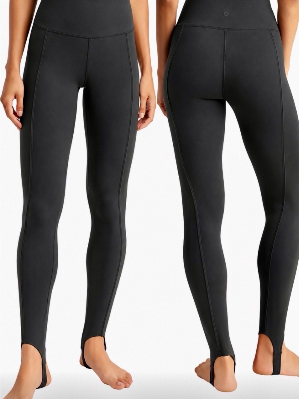 Danskin High-Waist Stirrup Leggings in Black